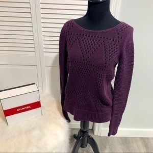 Purple knit sweater 💜